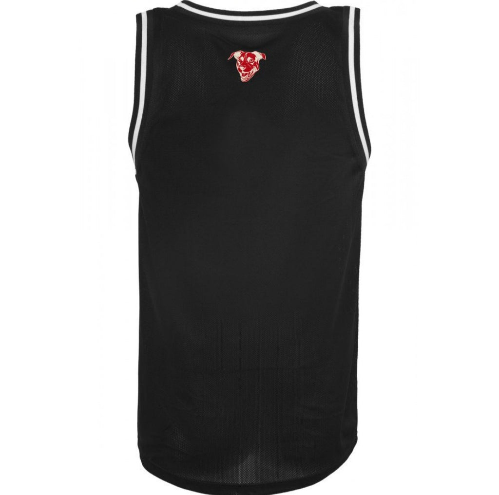Débardeur personnalisable style maillot de basket (Black/white)