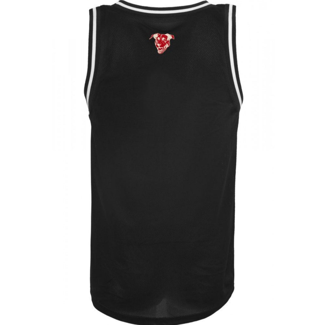 Débardeur personnalisable style maillot de basket (Black/white)