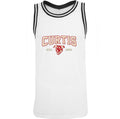 Débardeur style maillot de basket (White/Black)