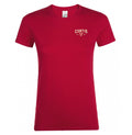 T-shirt red Curtis femme