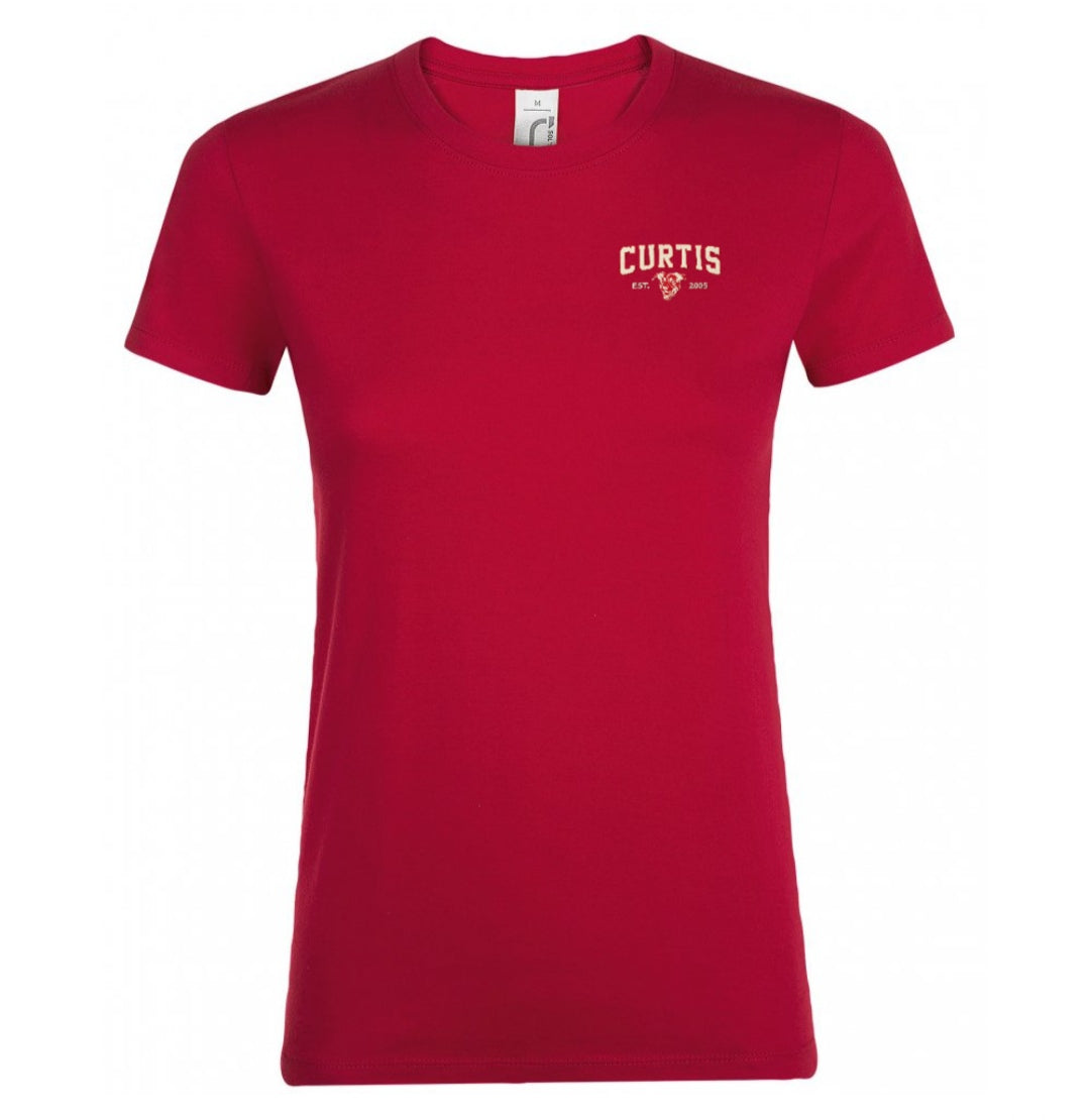 T-shirt red Curtis femme