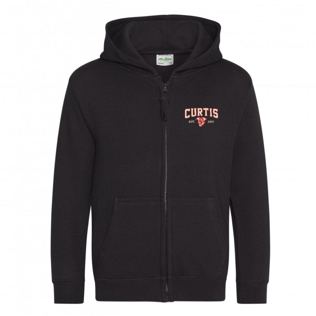 Sweat zippé enfant Curtis Black