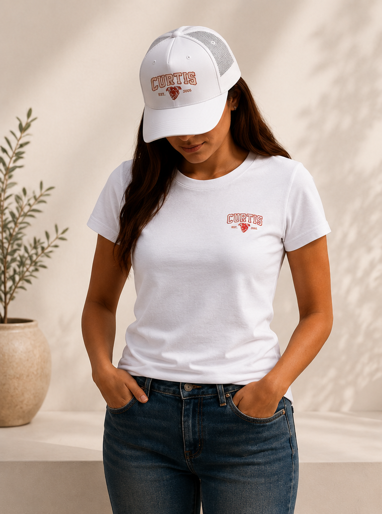 T-shirt white Curtis femme