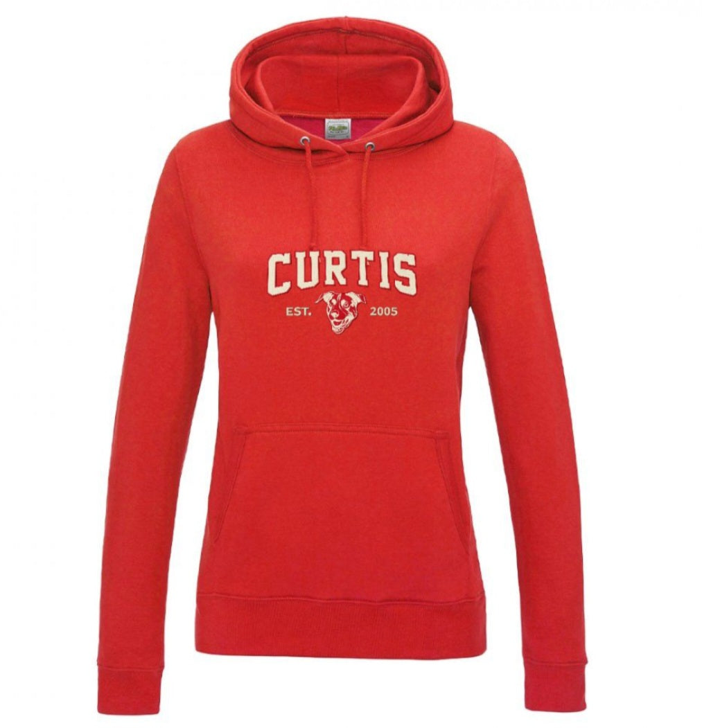 Sweat cintré à capuche Rouge